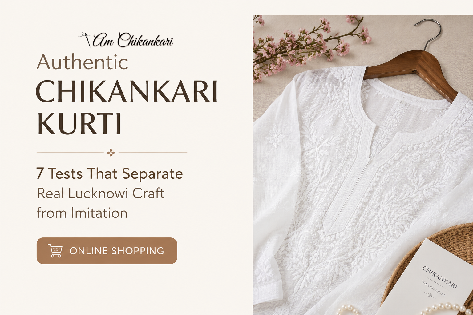 Authentic Chikankari Kurti - 7 Tests That Separate Real Lucknowi Craft from Imitation